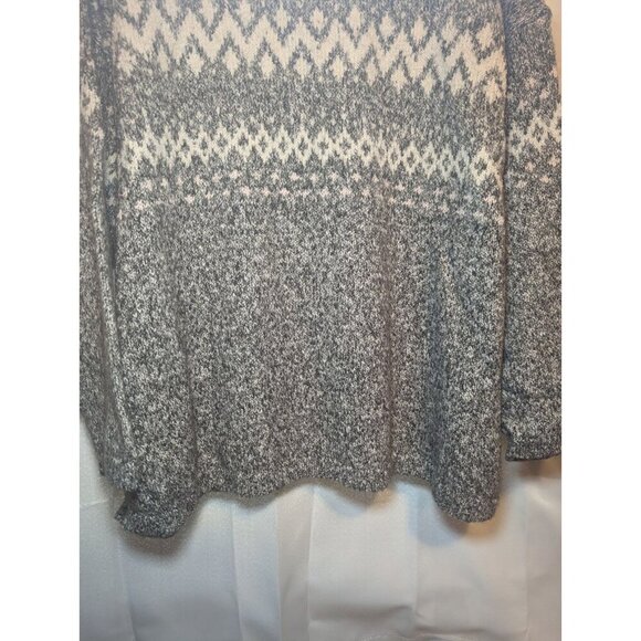 J. Jill Pullover Sweater Size XL Top Casual Marled Grey Nordic Soft Comfy R97641 - Picture 4 of 11
